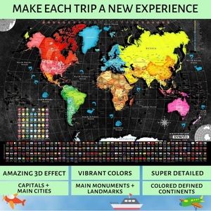 Scratch Off World Map 🌎 🗺